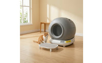 Electric Smart Litter Box with App Control Safe Automatic Cat Litter Box Quiet Pet Supply Washable for Apartment