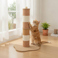 Cat Scratching Column with Ball Stable Vertical Scratching Post Compact Pet Supply for Cats