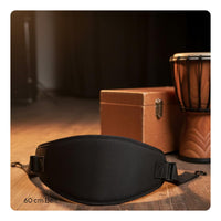 African Hand Drum Belt with Padded Support Adjustable African Drum Waist Strap Wide Harness for Drummers