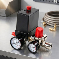 Integrated Air Compressor Regulator Assembly Exact Compressor Valve with Gauges Accurate Regulator with Gauge Easy to Use for Workshops