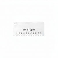 Wet Film Comb Gauge Serrated Wet Film Thickness Gauge Comb Compact for Painters