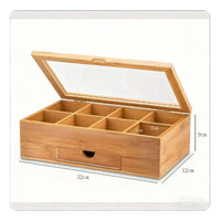 Tea Bag Organizer Box Sturdy Construction Household Storage for Kitchen, Pantry