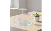 Hexagonal Display Stand Stepped Acrylic Display Stand Clear for Collectors, Retail Counter