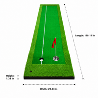 3m Putting Green Mat, Home Putting Green for putting Practice, Artificial Turf Mat for Indoor Outdoor Use