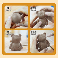 Tianyu Ceramic Teaching Clay 2.5kg White Carbon Furnace Clay for Open Fire DIY Pottery