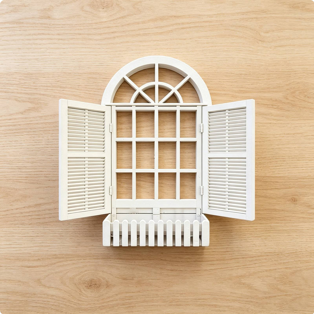 1:12 Scale Window Model European Style Dollhouse Window with Shutters House Decoration for Diorama