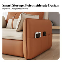 double-purposeUse Fold-extendable Sofa Bed Nordic Design Fold-extendable Sofa Mattress Multi-Functional transformable Couch Space-Saving for Apartment Dwellers, Homeowners, Students, Living Room, Small Spaces, Bedroom, Home Office