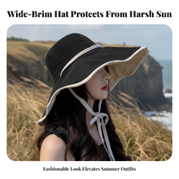 Wide Brim Pail Hat UPF 50+ Lightweight Foldable for Outdoor