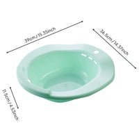 Hemorrhoid Treatment Basin No-Squat Design Postpartum Care Basin Ergonomic over-the-Toilet Sitz Bath for Post-Surgery Patients, Elderly