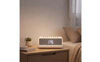 Bluetooth Speaker Clock Rechargeable Speaker with Alarm Clock Ambient for Adults