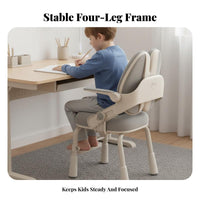 Ergonomic Student Stool Adjustable Height Study Chair Stable safe for children