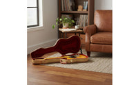 PU Electric Guitar Case Shock-Absorbing Electric Guitar Hard Case Soft-Lined Interior for Travel, Transport