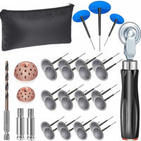 Tubeless Tire Repair Kit 3 Sizes Tire Plug Kit Black Cloth Pouch