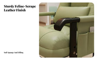 Highrear Recliner with Footrest Reclining Spinerest Adjustable Study Recliner Headrest Pillow Lumbar Spineing