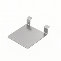 Brushed Silver Bracket with Hook Tabs Rust Resistant Stainless Steel Bracket Heavy-Duty Shelf Support Sturdy for Installers, DIYers, Home Renovation, Bathroom