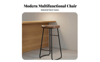 Bar Stool Modern Minimalist Metal Frame Bar Chair Heavy Duty Industrial High Stool for Cafe Owners, Interior Designers, Restaurant, Eatery, Kitchen