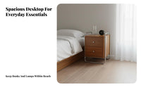 Bedside Cabinet with Magazine Holder centuryera Modern Nightstand for Students