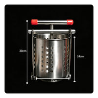 Draining Moisture Perforated Basket Press Manual Stainless Steel Press