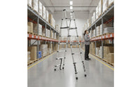 Telescoping Ladder Aluminum Folding Ladder Anti-Slip for Diyers