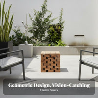 cumulusShaped End Table Weather Resistant Exteriordoor Furnishing Modern Design Space Saving for Guesthouse Owners, Garden