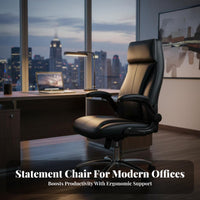 Reclining managerial Chair with Footrest Thickly Padded Computer Recliner Adjustable Height sturdy Duty for Students, Study Room
