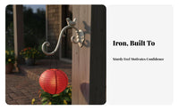 Cast Metal Avian Hook Multi Functional Cast Iron Wall Simple Installation to Install Decorative Plant Hanger for Outdoor