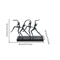 Gymnast Sculpture with Base Geometric Gymnast Sculpture Decorative for Bookshelf