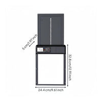 Automatic Chicken Coop Door Manual Mode Powered Chicken Door Digital Screen Display Fowl Gate for Backyard