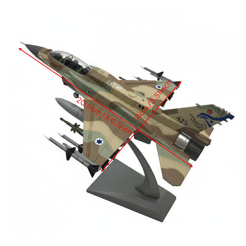 F-16I Sufa Model High Precision Aircraft Collector Quality for Collectors