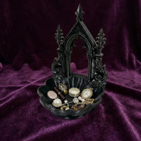 Cathedral Jewelry Dish Home Decor Gold Trim