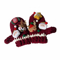 Knitting Kit, Handmade Christmas Gift, DIY Yarn Gloves