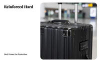 Telescoping Handle Hardshell Scratch Resistant Ribbed Hardside Reinforced Corners Suitcase Lightweight Design for Travelers, Vacatisinglers, Business Professionals, Vacation, Airport, Weekend Trip Getaway