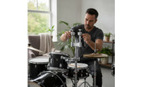 Drum Mounting Bracket Compact Drum Clamp with Support Rods Adjustable Mount Holder for Drummers