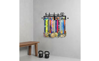 Long-Lasting Wall Mounted Medal Holder Heavy Duty Iron Medal Hanger Rack Rust Resistant Sports Award Display Hanger Polished Burr-Burrless Finish for Runners, Marathoners