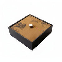 Bamboo Leaf Storage Box High End Look Decorative Lidded Box for Showroom