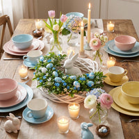 Easter Bunny Egg Wreath, Easter Wreath for Front Door, Easter Decorating Rattan Circle Wreaths Ornaments Cute Bunny for Homeowners, Party Planners, Gift, Entryway