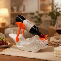 White Goose Bottle Holder Craft Ornament Decoration
