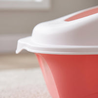 Large Semi-Enclosed Cat Litter Box with High Sides and Scoop, Anti-Splash Design