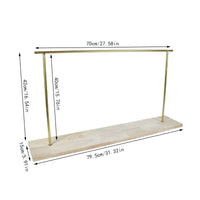 Jewelry Display Stand Tabletop Necklace Display Stand Jewelry Organizer with Wooden Base Metal for Jewelers, Boutique