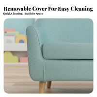 Child-Sized Armchair Easy to Clean Miniature Upholstered Armchair for Toddlers