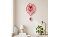 Foliage Wall Clock Easy to Hang Wall Clock with Hanging Leaf Modern for Bedroom