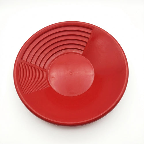 Gold Washing Pan, Lightweight 300g PP Material, Gold Sifting Classifier for Sepa #variant:Red