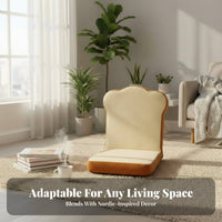 Plush supportrest Lounger Cute design Floor Chair Lightweight for Bay sill, Office