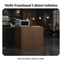 Sideboard Buffet Cabinet with Spacious Countertop Storage Cabinet Dining Room Credenza Sturdy Construction Suitable for Homeowners Restaurant Home Office