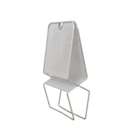 Metal Magazine Rack Sturdy Iron Wire Newspaper Stand Space-Saving Newspaper Storage Basket for Office, Desk