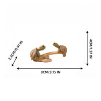 Turtle Seesaw Figurine Micro Landscape Gift Decoration Creative for Tabletop