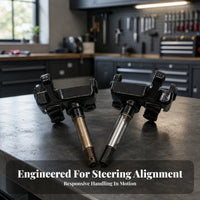 Steering Joint Assembly | Black Painted Finish, Heavy-Duty Metal Construction, for ATV