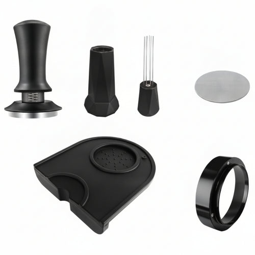 4 Pieces 51mm Espresso Tamper Bundle Stainless Steel Portafilter Accessory Kit