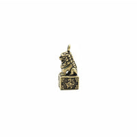 Solid and Long-Lasting Miniature Brass Seal Ornament Handmade Brass Creature Charm Detachable Buckle Chinese Good Luck Keychain Anti-Oxidation Finish for Collectors, Office, Car, Bag