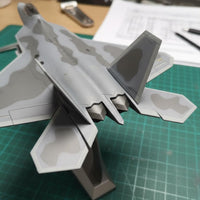 1:72 Scale F-22 Model High Simulation Alloy F-22 Fighter Jet for Desk, Office